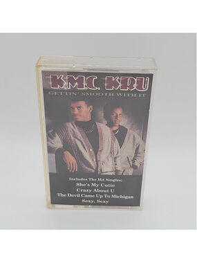 K.M.C. Kru Gettin' Smooth With It (Cassette Tape, 1991, CURB Records) D4-77457